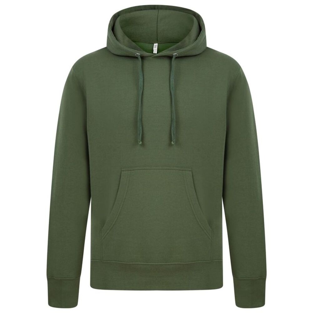 Casual Classics Mens Ringspun Cotton Hoodie / Military Green